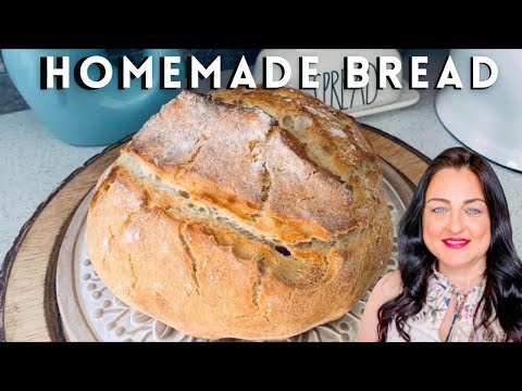 CRUSTY ARTISAN BREAD RECIPE - How to make easy bread at home ❤️ SK by Michelle