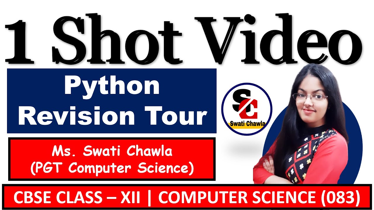 Python Revision Tour Class 12 | 1 Shot Video | Class 12 Computer Science