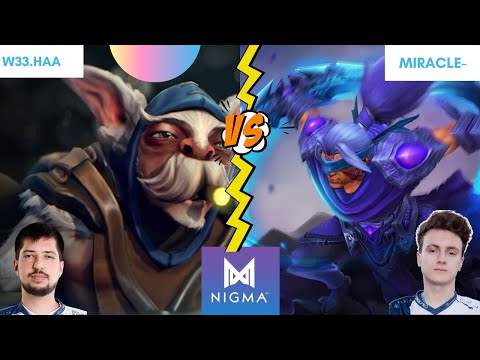 Dota 2 Meepo Gameplay 9kMMR By W33.haa VS Miracle-