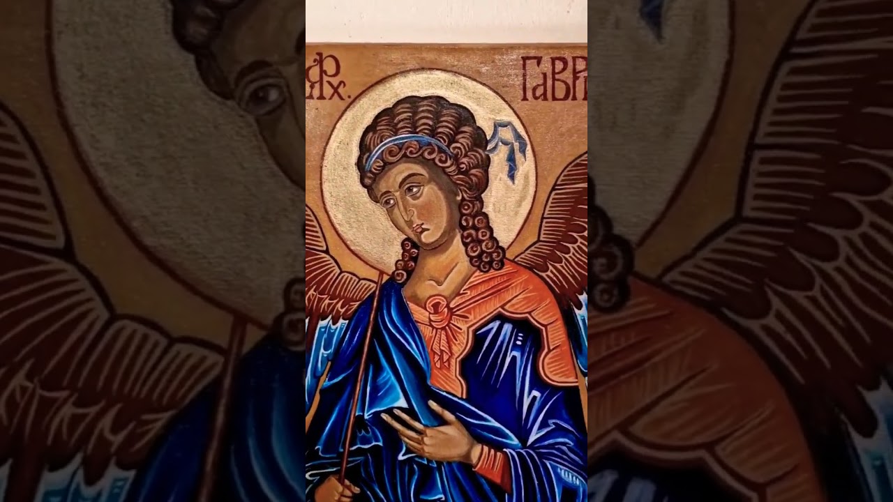 Saint Archangel Gabriel (oil on canvas) #angel #handpainted #oilpainting