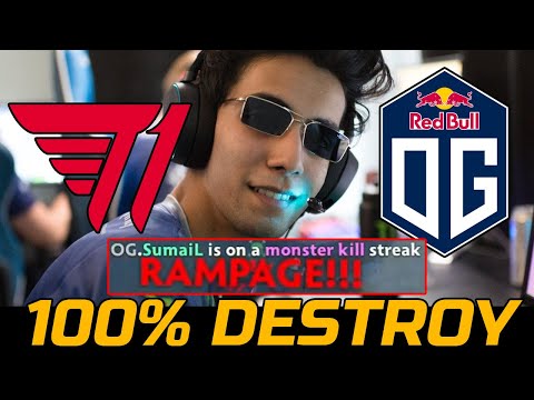 OG VS T1 GAME 1 - 100% DESTROY RAMPAGE ON TI10 GROUP STAGE