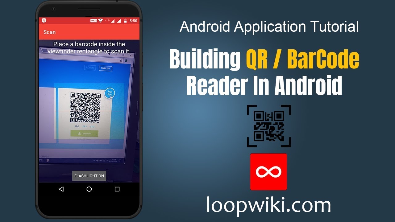 Android QR Code Scanner / Android Barcode Scanner Example | loopwiki.com