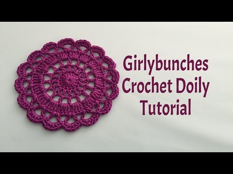 Easy Crochet Doily Tutorial | Girlybunches