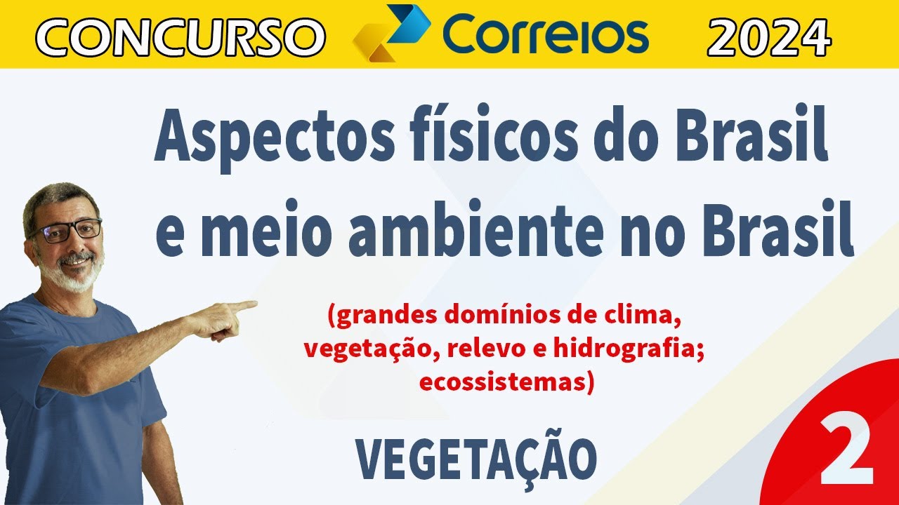 Aspectos físicos do Brasil e meio ambiente no Brasil Parte 2 grandes domínios de clima, vegetação