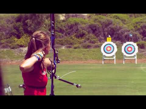 Slow motion video of archers shooting arrows filmed with a Fastec high speed camera