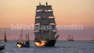 preview picture of video 'Stock Footage Europe Germany Baltic Sea Hanse Sail 2012 Rostock Warnemünde Mecklenburg Ostsee'