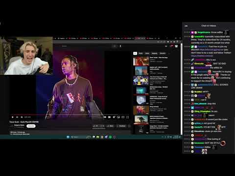 xQc Reacts to Travis Scott Singing ''God's Plan''