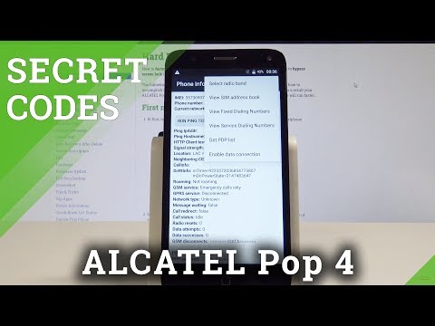 Secret Codes ALCATEL Pop 4 - Hidden Mode / Test Menu / Tricks / Secret Options