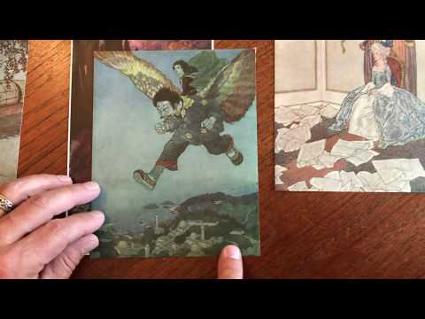 Fantasy illustration Dulac lot x 12 color images early 20th century Goble