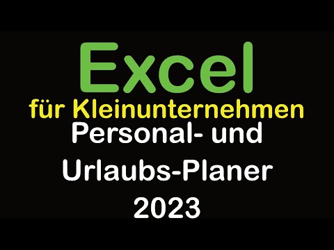 Excel Personalplaner Urlaubsplaner 2023
