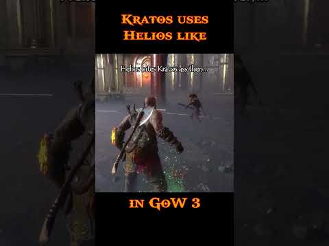 Kratos uses Helios like in God of War 3