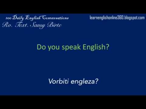 Conversatii în Englezā lectia 2 Vorbiti engleza?