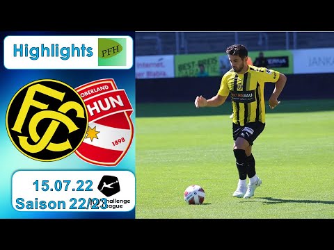 Highlights: FC Schaffhausen vs FC Thun (15.07.22)