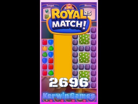 Royal Match Level 2696 - No Boosters Gameplay