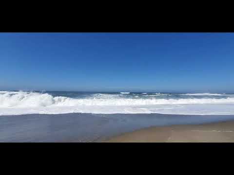 Sound of Pacific ocean 1 hour of stormy waves