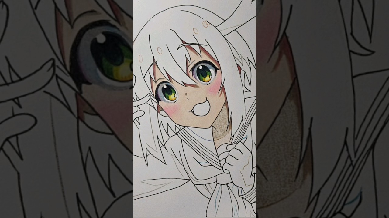 【しかのこ】しかのこのこを描いてみた(色塗りその2) #shorts #しかのこのこのここしたんたん