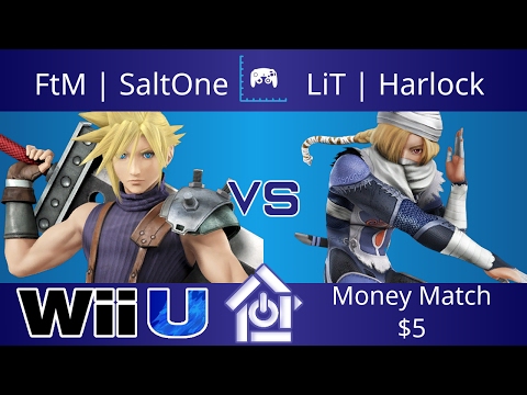 NaCl 5/6/17 - FtM | SaltOne (Cloud) vs LiT | Harlock (Sheik) - Smash 4 Money Match $5