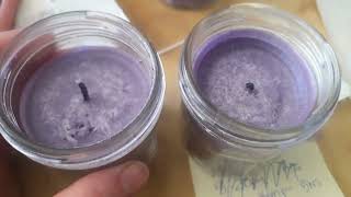 What is going on with these wicks?  - Candle making tips for beginners