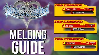 Kingdom Hearts Birth by Sleep - Thunder Roll, Ice Slide and Fire Cartwheel Melding Guide