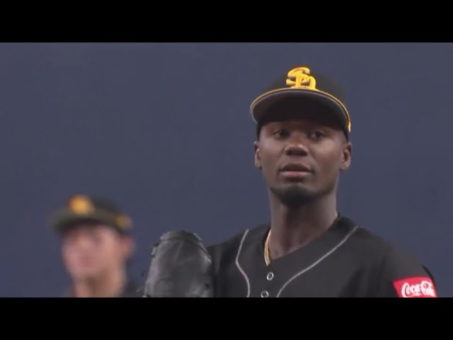 【8回裏】来日初先発で堂々たるピッチング!! ホークス・モイネロが8回2失点の好投を見せる!! 2024年3月30日 オリックス・バファローズ 対 福岡ソフトバンクホークス