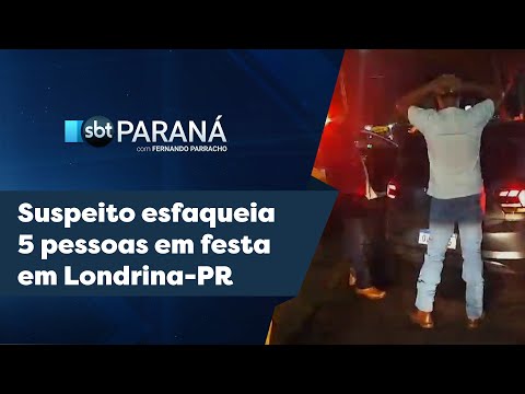 Suspeito esfaqueia 5 pessoas em festa de aniversário de Londrina | SBT Paraná (29/04/2024)