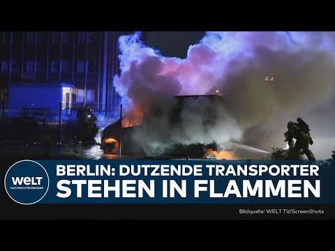 Video Thumbnail: BERLIN: Mysteriöse Brandanschläge! Dutzende Transporter in Flammen