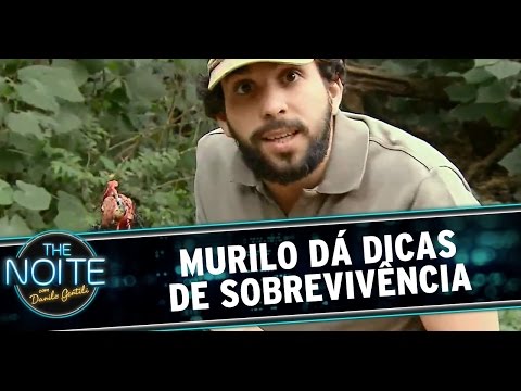 The Noite (26/09/14) - Murilo dá dicas de sobrevivência