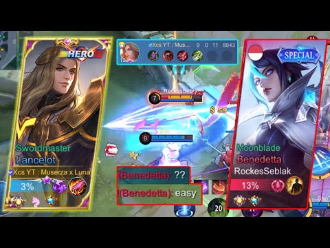 FASTHAND LANCELOT VS FASTHAND BENEDETTA! ADU KECEPATAN DAN KETERAMPILAN! TOP GLOBAL LANCELOT - MLBB