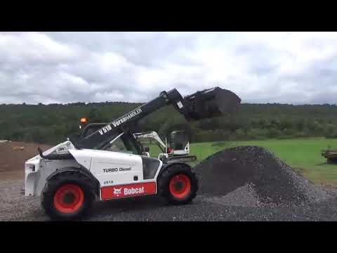 2008 Bobcat V518 Versahandler Telehandler Fork Lift Cab Heat With Bucket And Grapple For Sale Nice