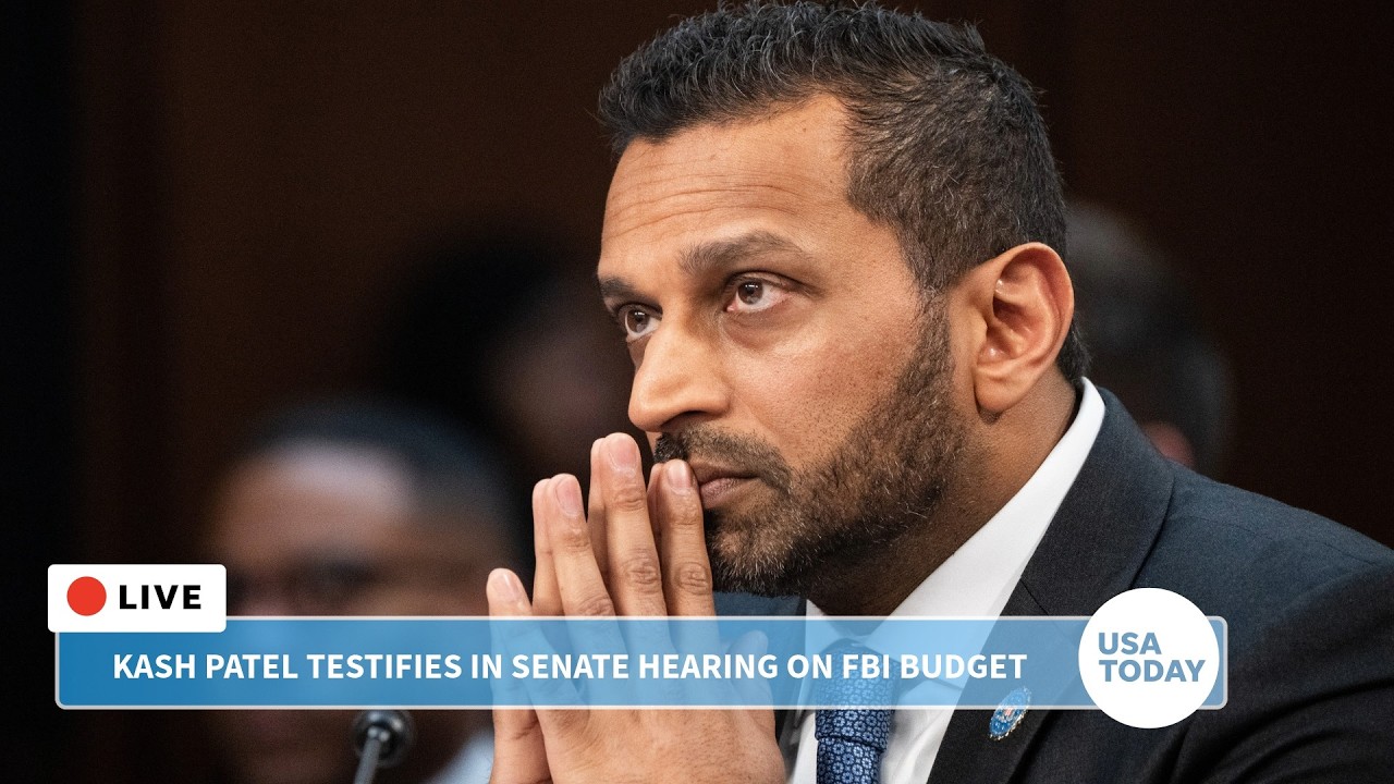 Senate hearing live: FBI Director Kash Patel testifies before committee, seeks $12B budget increase