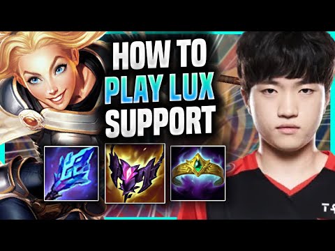 LEARN HOW TO PLAY LUX SUPPORT LIKE A PRO! - T1 Keria Plays Lux Support vs Nautilus! | Season 2022