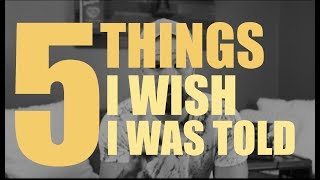 *5 THINGS I WISH I WAS TOLD #Christianity