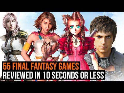 55 Final Fantasy games reviewed in 10 seconds or less