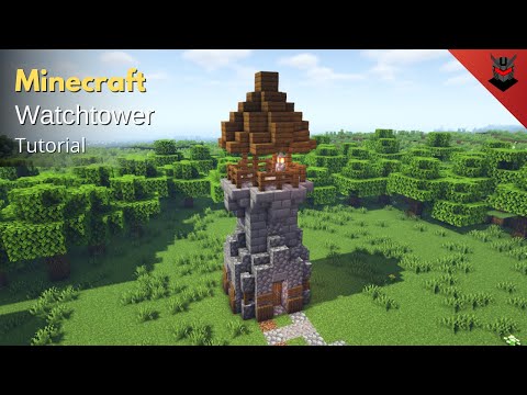 Minecraft: How to Build a Medieval Watchtower | Watchtower (Tutorial)