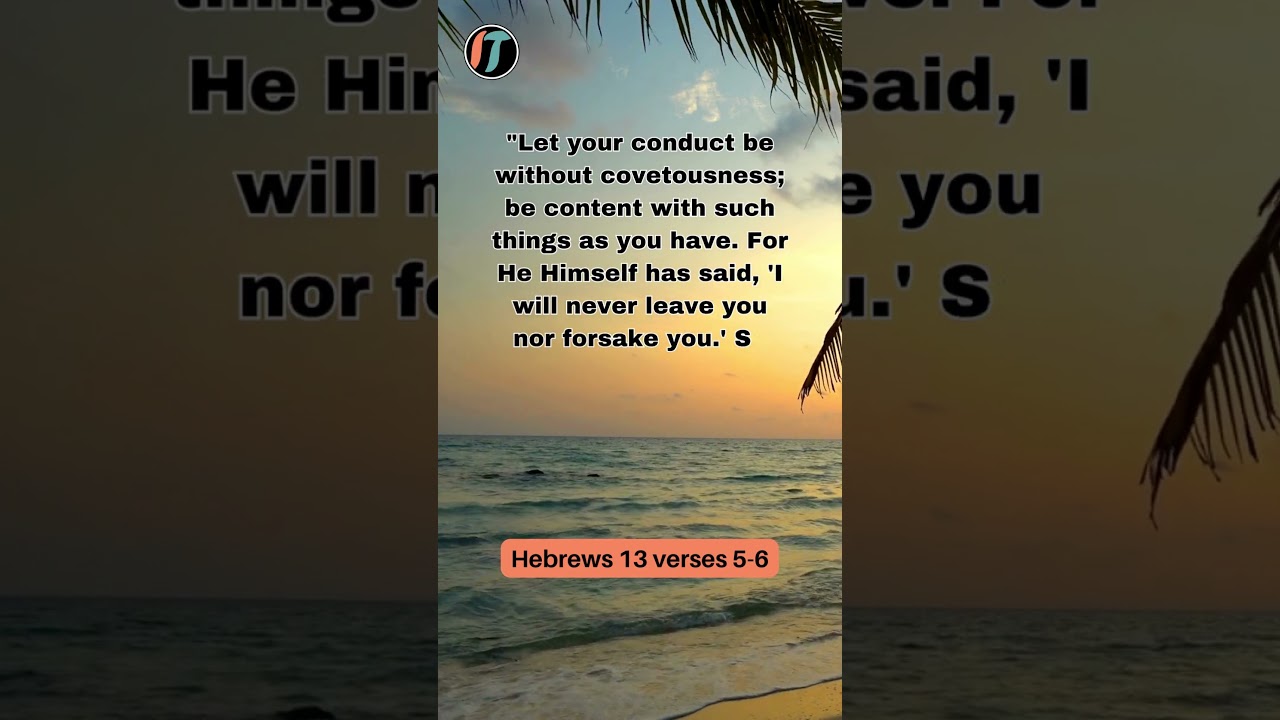 The Lord Is My Helper | Bible Verse | Hebrews 13:5-6 #christianliving #bibleverseoftheday