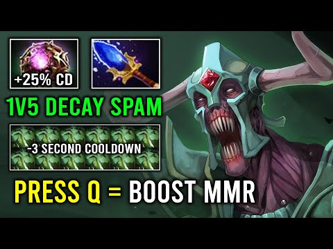 How to Boost MMR in 7.33d By Spamming Q Skill on Undying -3 Second Cooldown Decay Dota 2