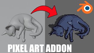 Pixel Art with eevee - FREE blender addon