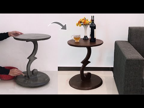 Amazing Idea Diy Coffee Table With Cement || Home Decoration Cement Craft Project - Room Decoration