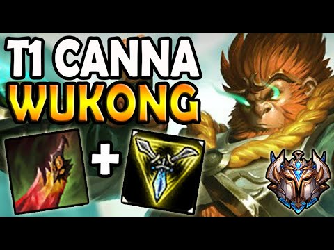 T1 Canna WUKONG vs AKALI Top - Lol Korea Ranked