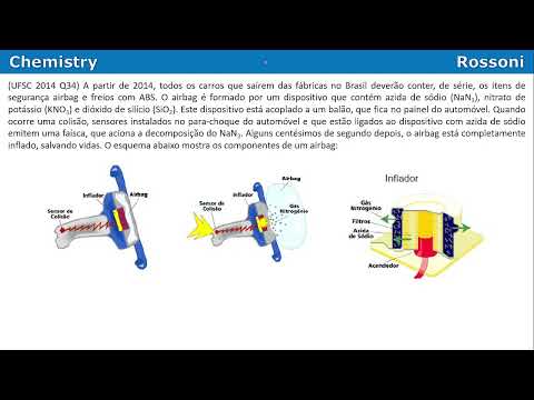 UFSC 2014 - Questão 34 - Redox no airbag