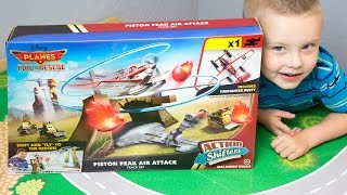 Disney Planes Fire & Rescue Action Shifters Piston Peak Air Attack Track Set Plane Toys