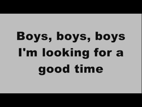Sabrina - Boys boys boys (Lyrics on Screen)
