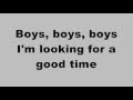 Sabrina - Boys boys boys (Lyrics on Screen)