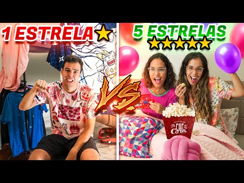 FESTA DO PIJAMA 1 ESTRELA VS FESTA DO PIJAMA 5 ESTRELAS! - QUEM É MELHOR?!