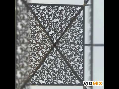 Fancy pyramid iron shade #pyramid #ironwork