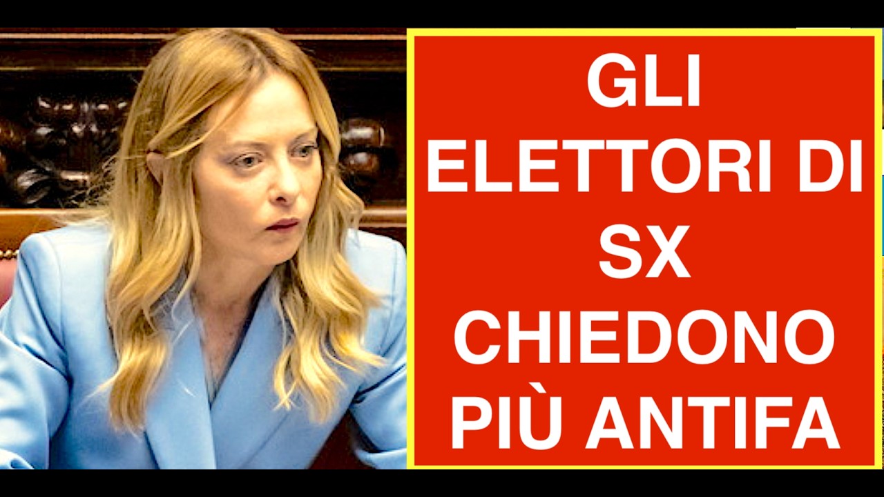 INCREDIBILE. GLI ELETTORI DI SX CHIEDONO PIÙ ANTIFA
