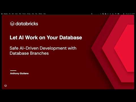 Watch: Let AI Work on Your Database: Safe AI-Driven Development with Database Branches