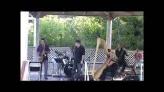 Lori Andrews jazz harp quartet 