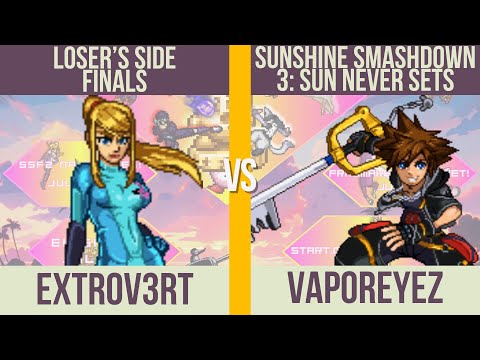 Extrov3rt (ZSS) vs. VaporeyeZ (Sora) - Loser's Finals - Sunshine Smashdown 3 NA