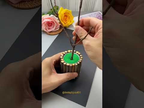 How to make flower tree by clay #claycraft #clay #clayart #flowers #shorts #craft